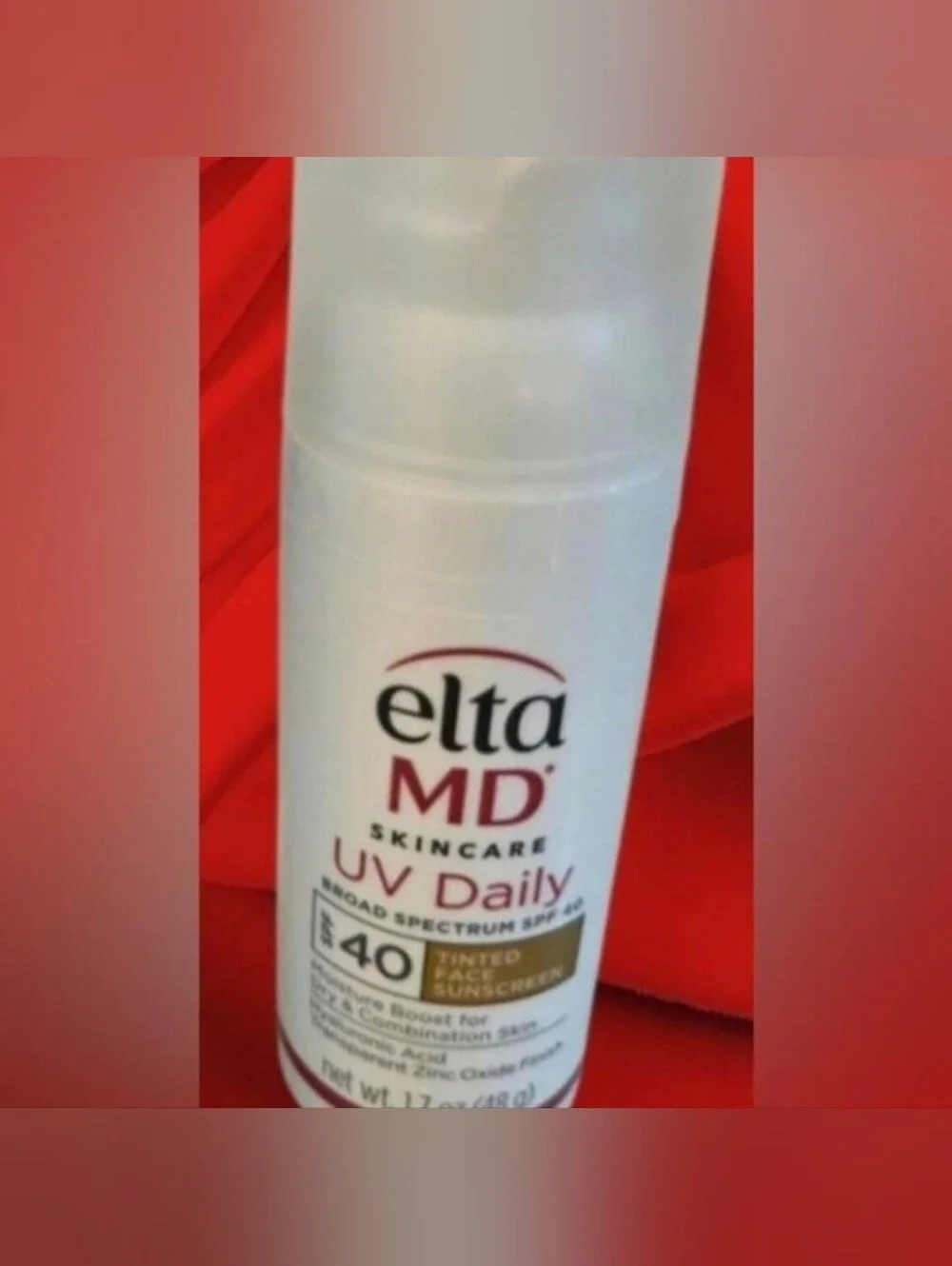 EltaMD UV Daily Tinted SPF 40 Face Sunscreen Moisturizer with Zinc Oxide,
